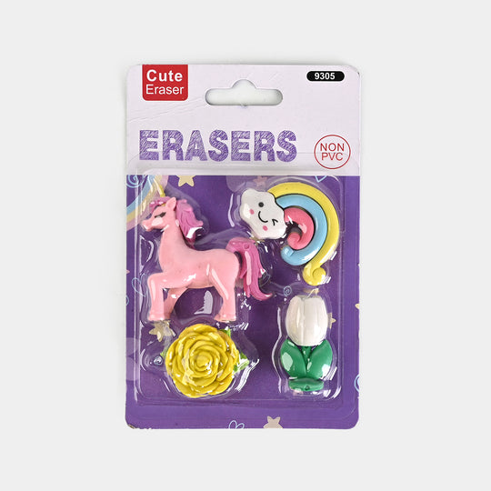 Cute Novelty Stationery Eraser Set