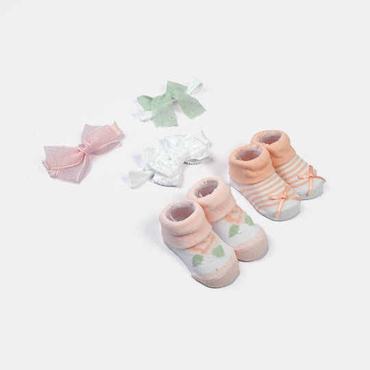 Baby Girl Socks & Headband Pack of 2