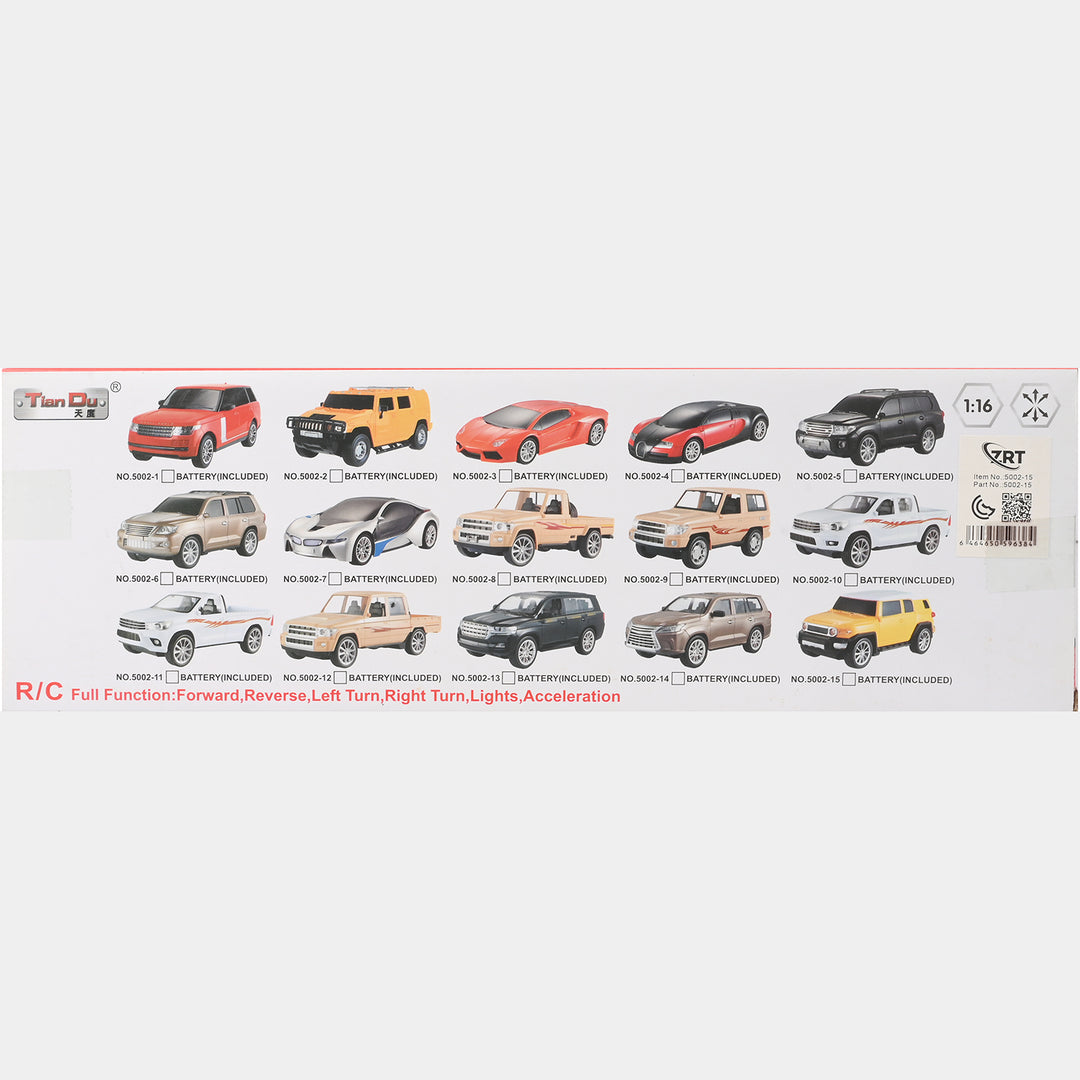 Remote Control 4 Function Car For Kids
