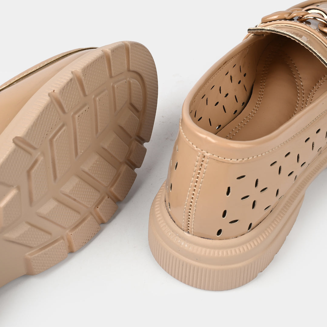 Girls Loafer ZP-072-BEIGE