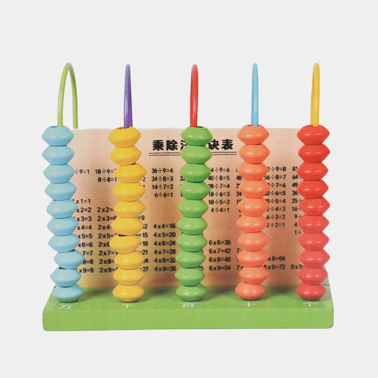Wooden Five Gears Calculation Frame Toy for Kids