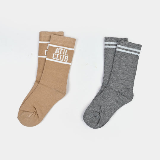 Boys Socks Pack of 2 ATH. Club-Sand/Grey