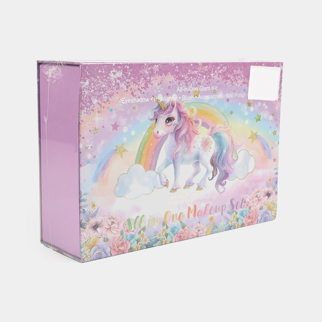 Girls Unicorn All-In-One Glam Beauty Makeup Kit