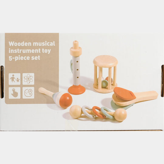 Wooden Musical Instrument Toy 5-Piece Set