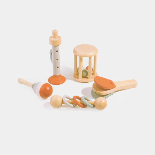 Wooden Musical Instrument Toy 5-Piece Set