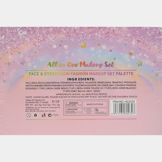 Girls Unicorn All-In-One Glam Beauty Makeup Kit