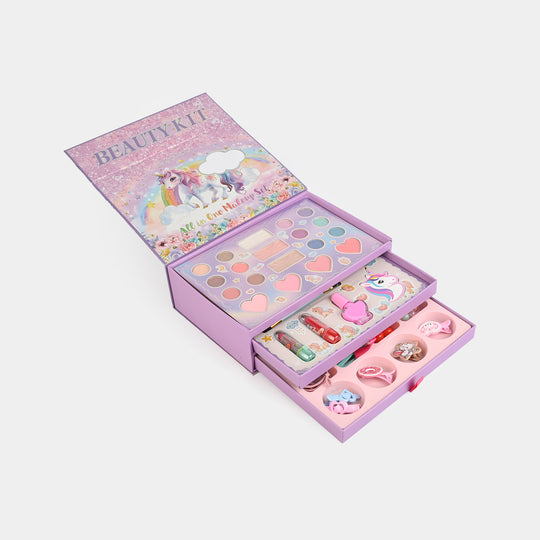 Girls Unicorn All-In-One Glam Beauty Makeup Kit
