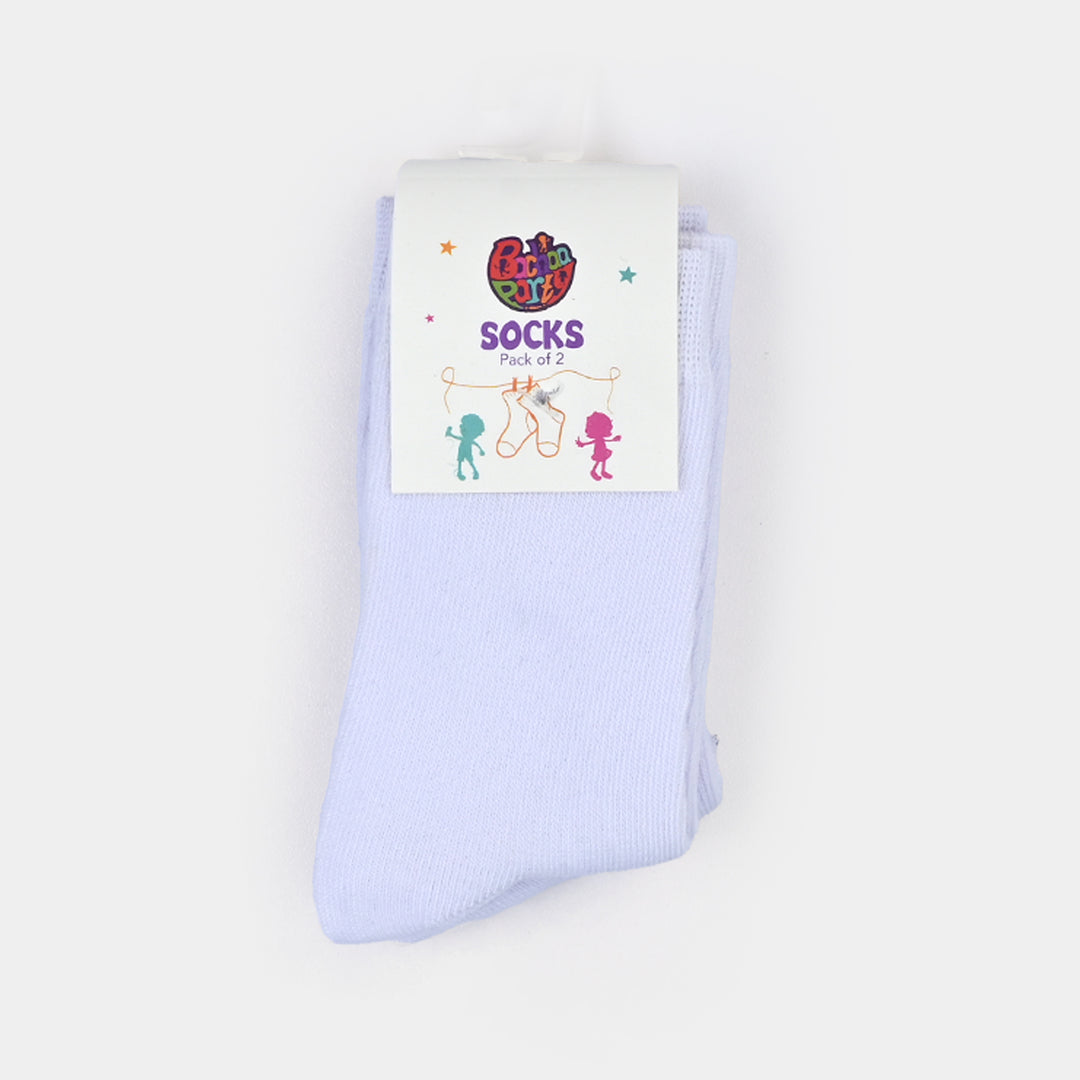 Infant Boys Pack of 2 Basic Socks-White