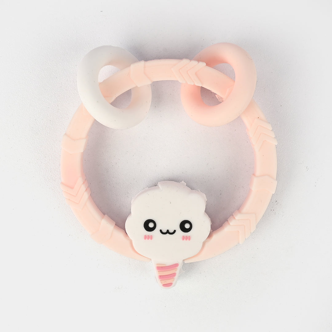 Baby Silicone Teether Ring 3M+