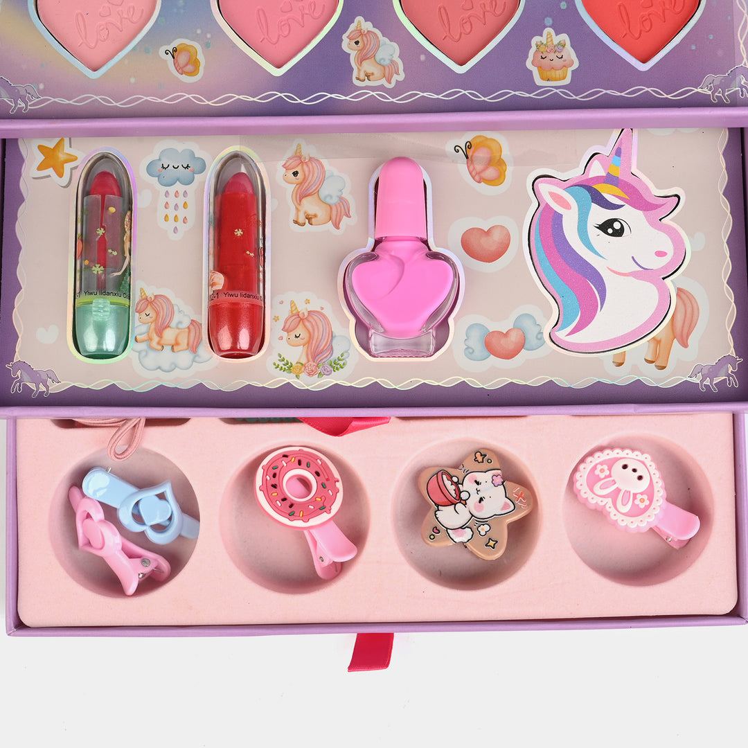 Girls Unicorn All-In-One Glam Beauty Makeup Kit