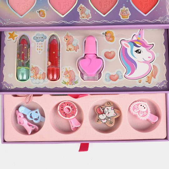 Girls Unicorn All-In-One Glam Beauty Makeup Kit