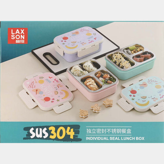 Kids Portable Steel Bento Lunch Box