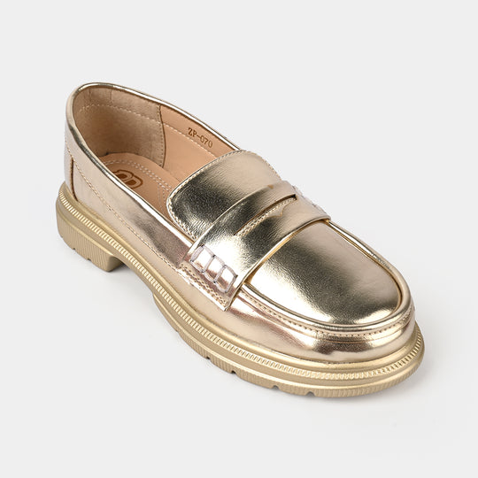 Girls Loafer ZP-070-GOLDEN