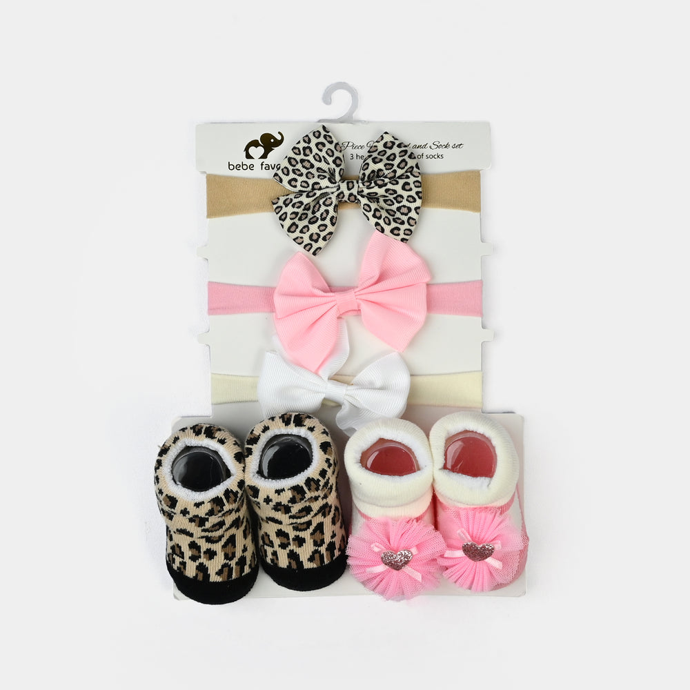 Baby Girl Socks & Headband Pack of 2