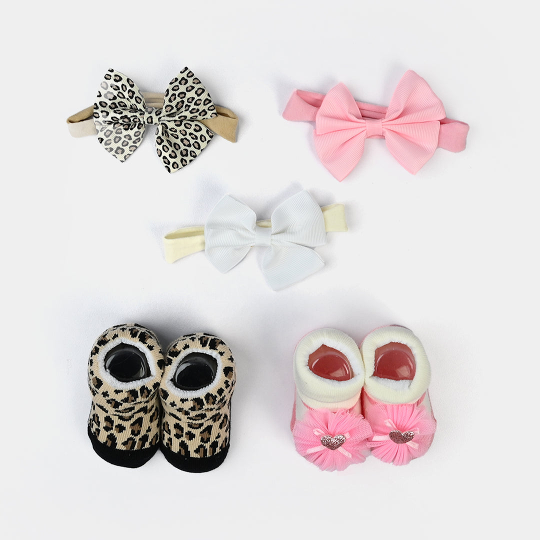 Baby Girl Socks & Headband Pack of 2