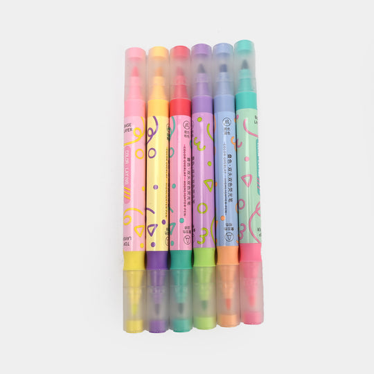 Cute Shape Highlighter Set | 6Pcs