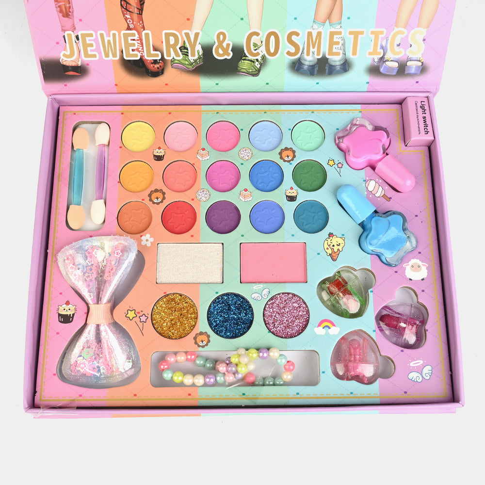 Girls Jewelry & Cosmetics Beauty Collection Makeup Kit