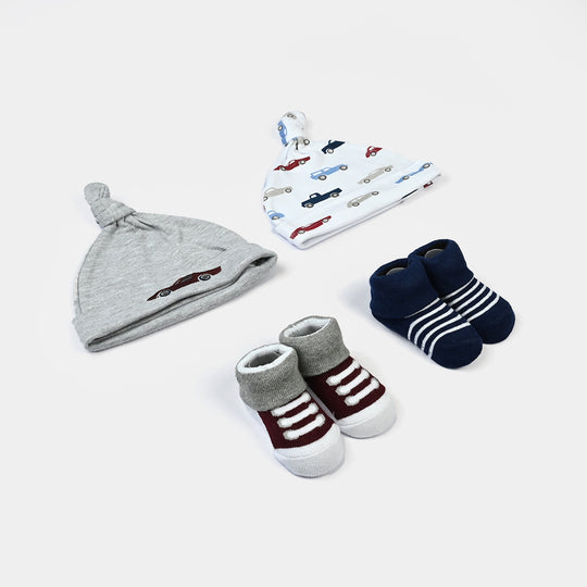 Baby Cap With Booties Set | 0M+