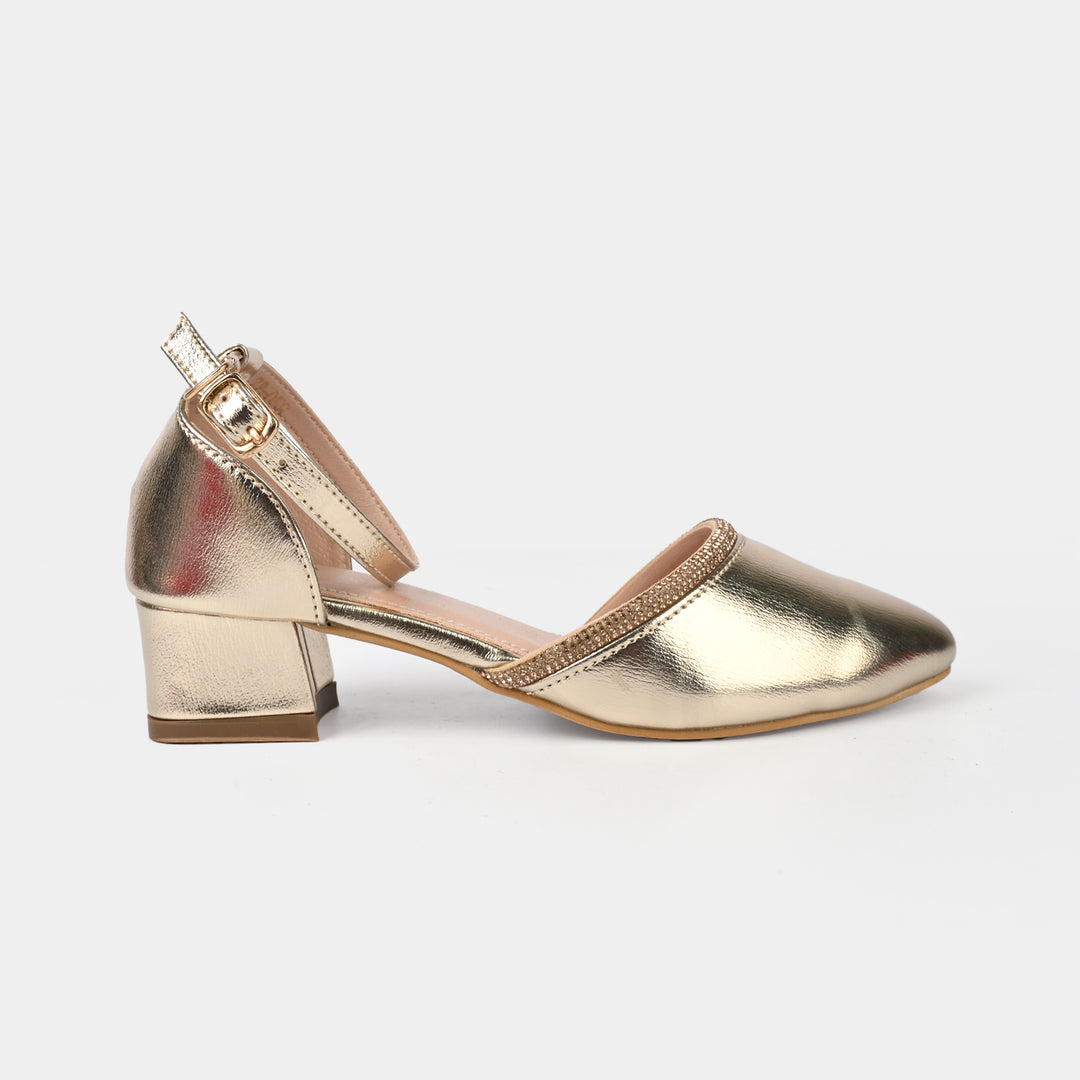 Girls Pumps Heels ZP-058-GOLDEN