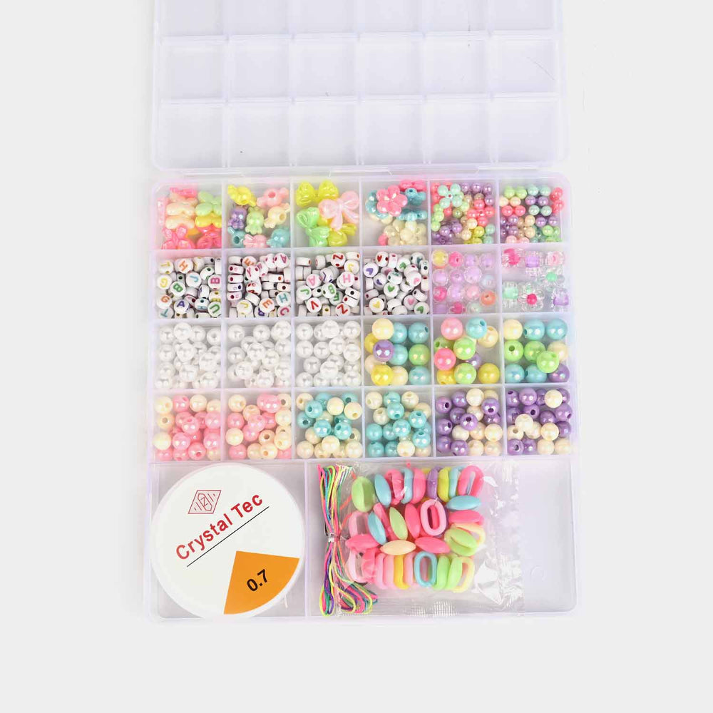 Girls DIY Bead Jewelry Making Kit Set