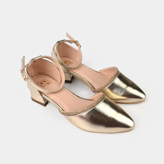 Girls Pumps Heels ZP-058-GOLDEN