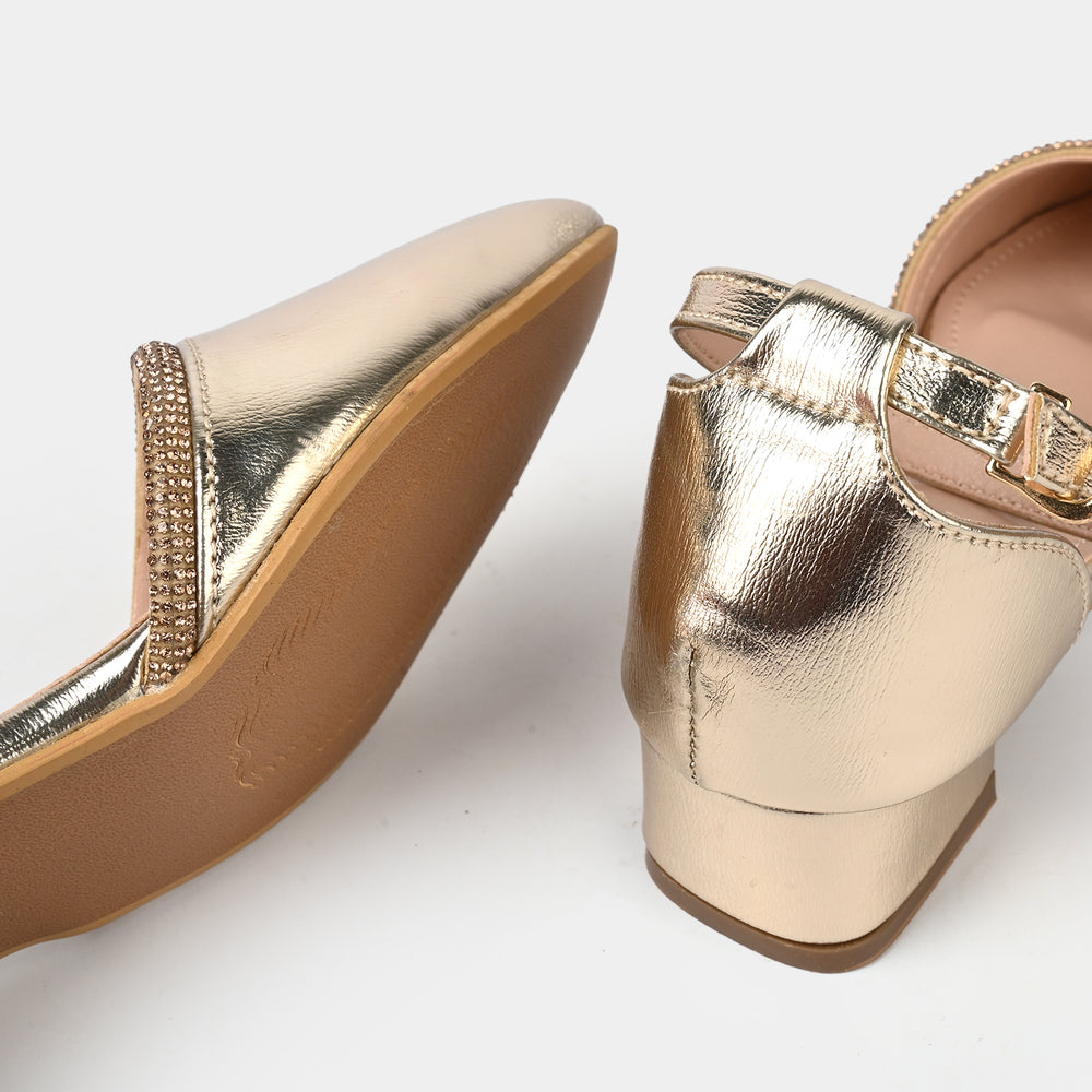 Girls Pumps Heels ZP-058-GOLDEN