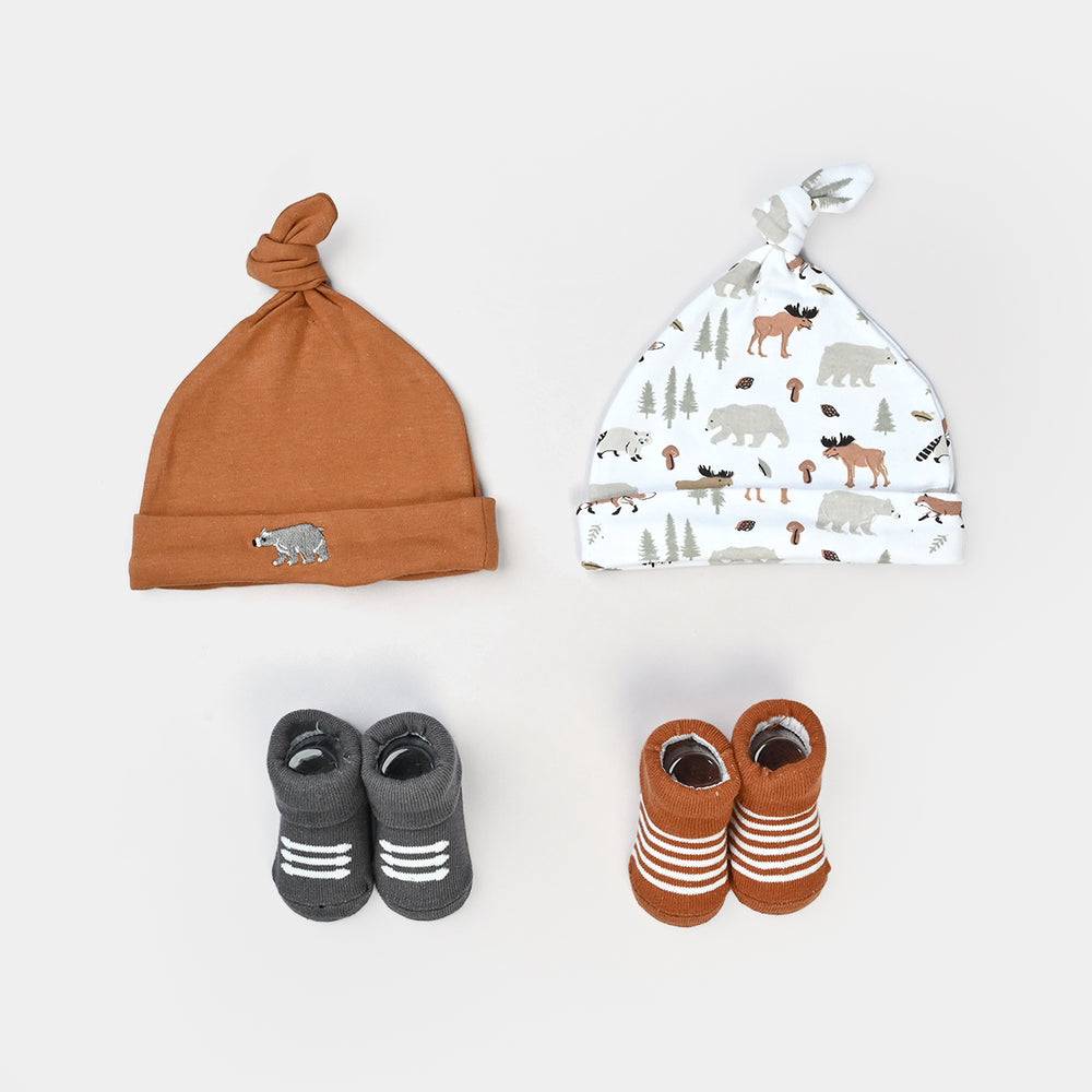 Baby Cap With Booties Set | 0M+