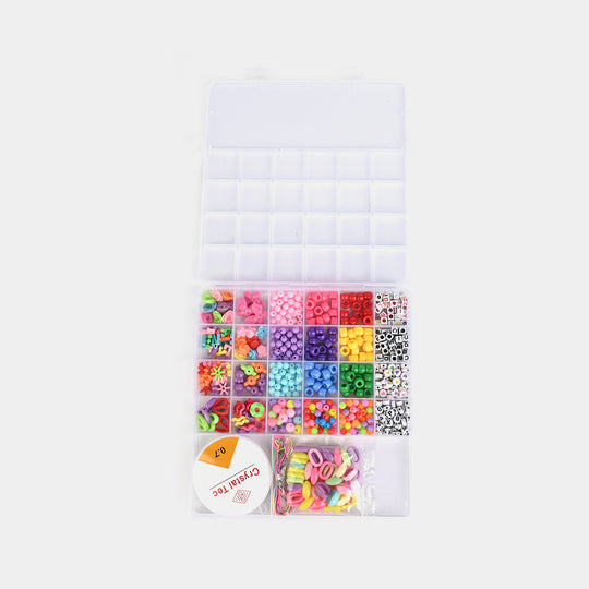 Girls DIY Colourful Bead Jewelry Making Kit Set