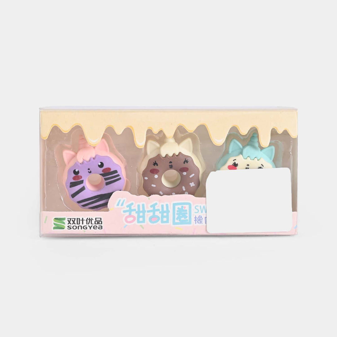 Cute Novelty Stationery Eraser Set