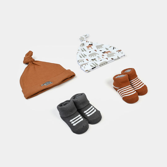 Baby Cap With Booties Set | 0M+