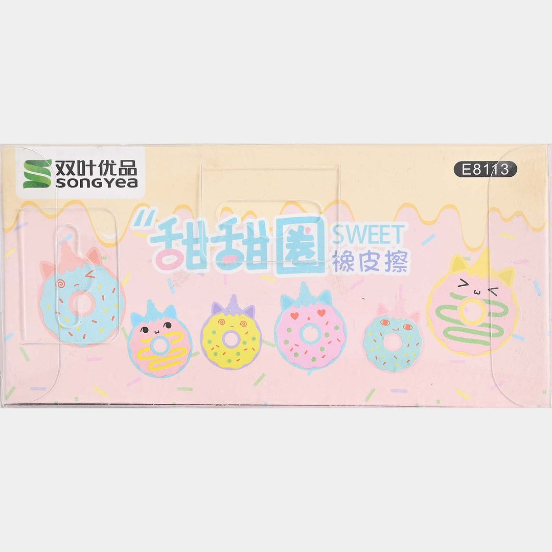 Cute Novelty Stationery Eraser Set