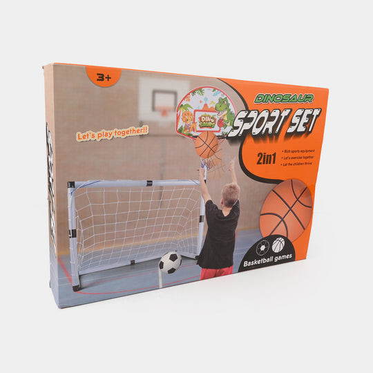 2 In 1 Sports Football & Basketball Play Set