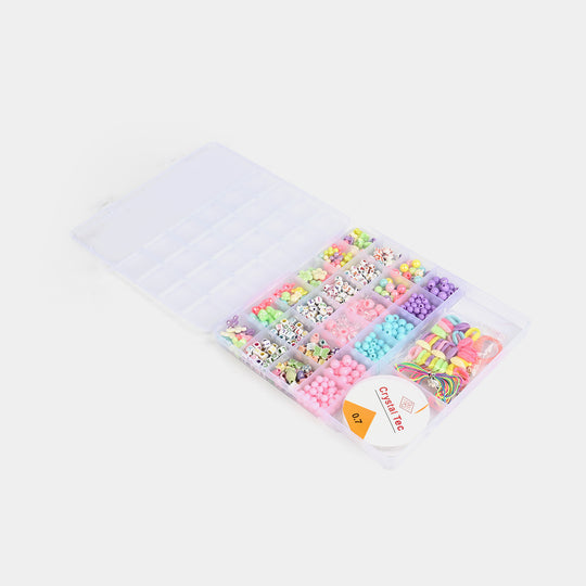 Girls DIY Pastel Bead Jewelry Making Kit Set