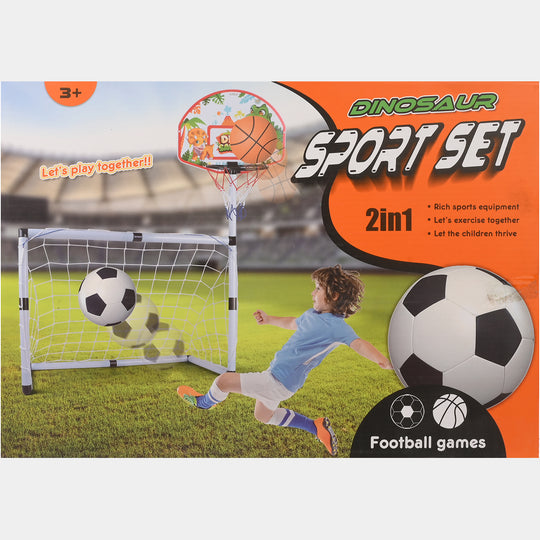 2 In 1 Sports Football & Basketball Play Set
