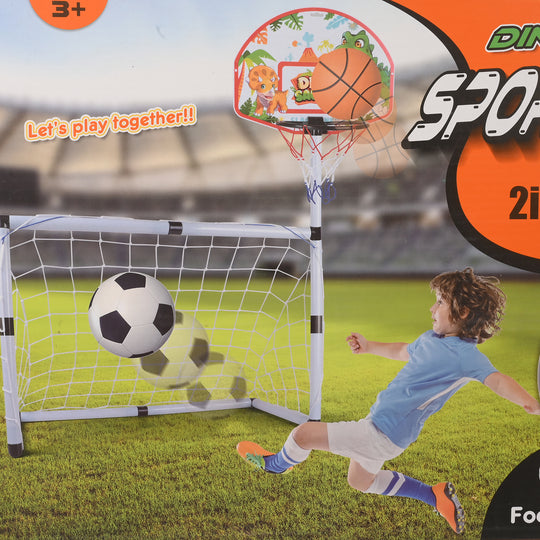 2 In 1 Sports Football & Basketball Play Set