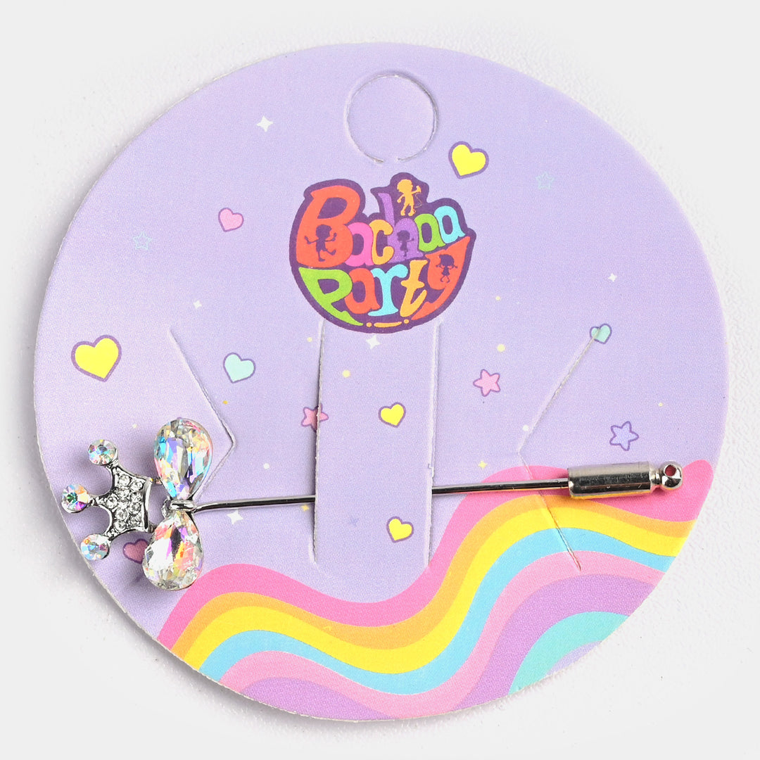 Girls Scarf Hat Pin