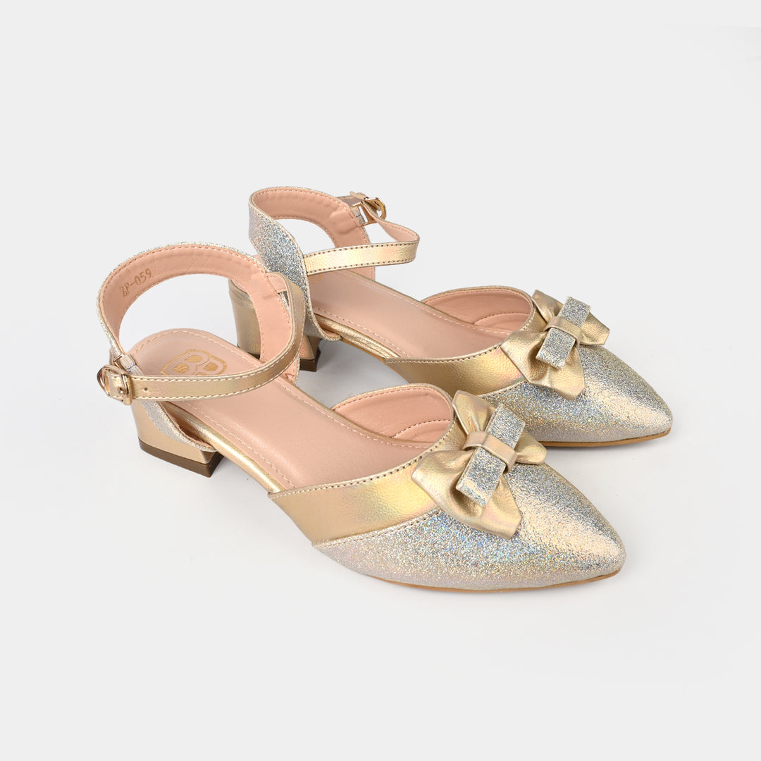 Girls Pumps Heels ZP-059-GOLDEN