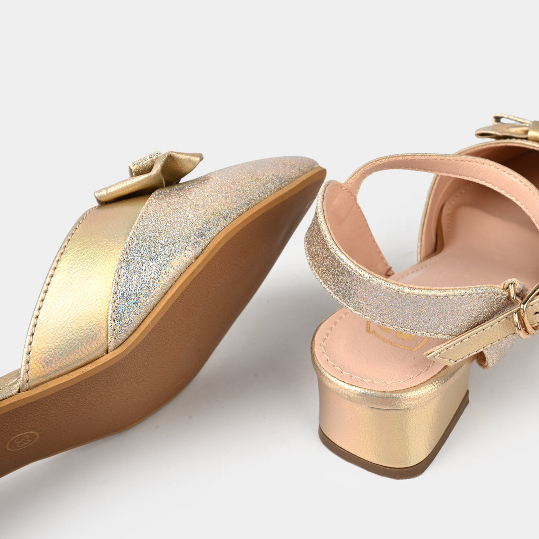 Girls Pumps Heels ZP-059-GOLDEN