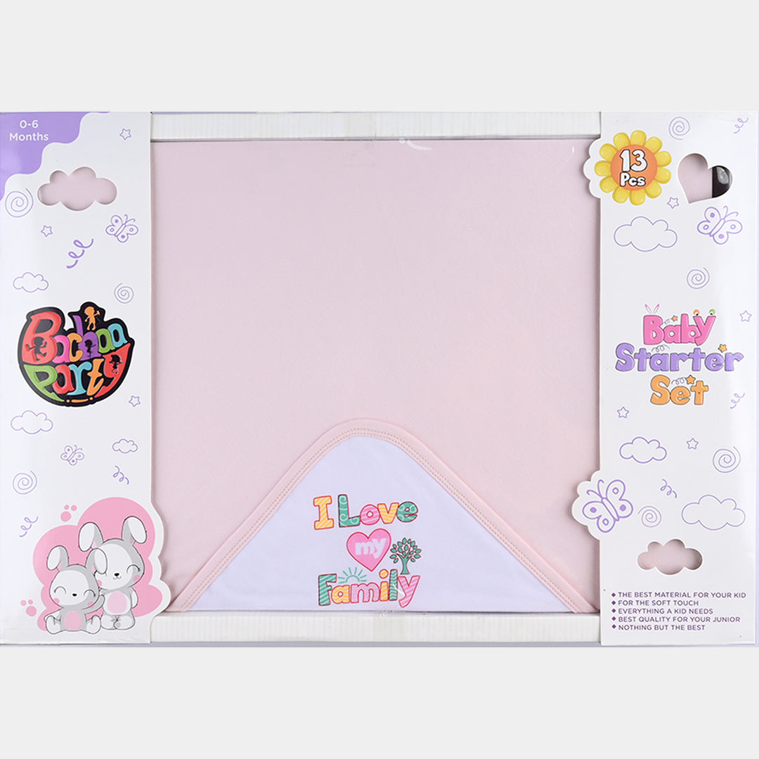 Girls Newborn Gift Set - Pink 13Pcs