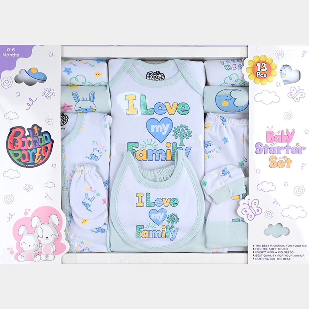 Boys Newborn Gift Set - Blue 13Pcs