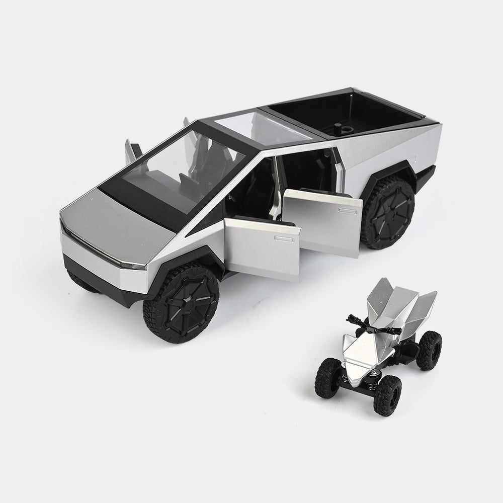 Cybertruck Die-Cast Model Set with Mini Vehicle