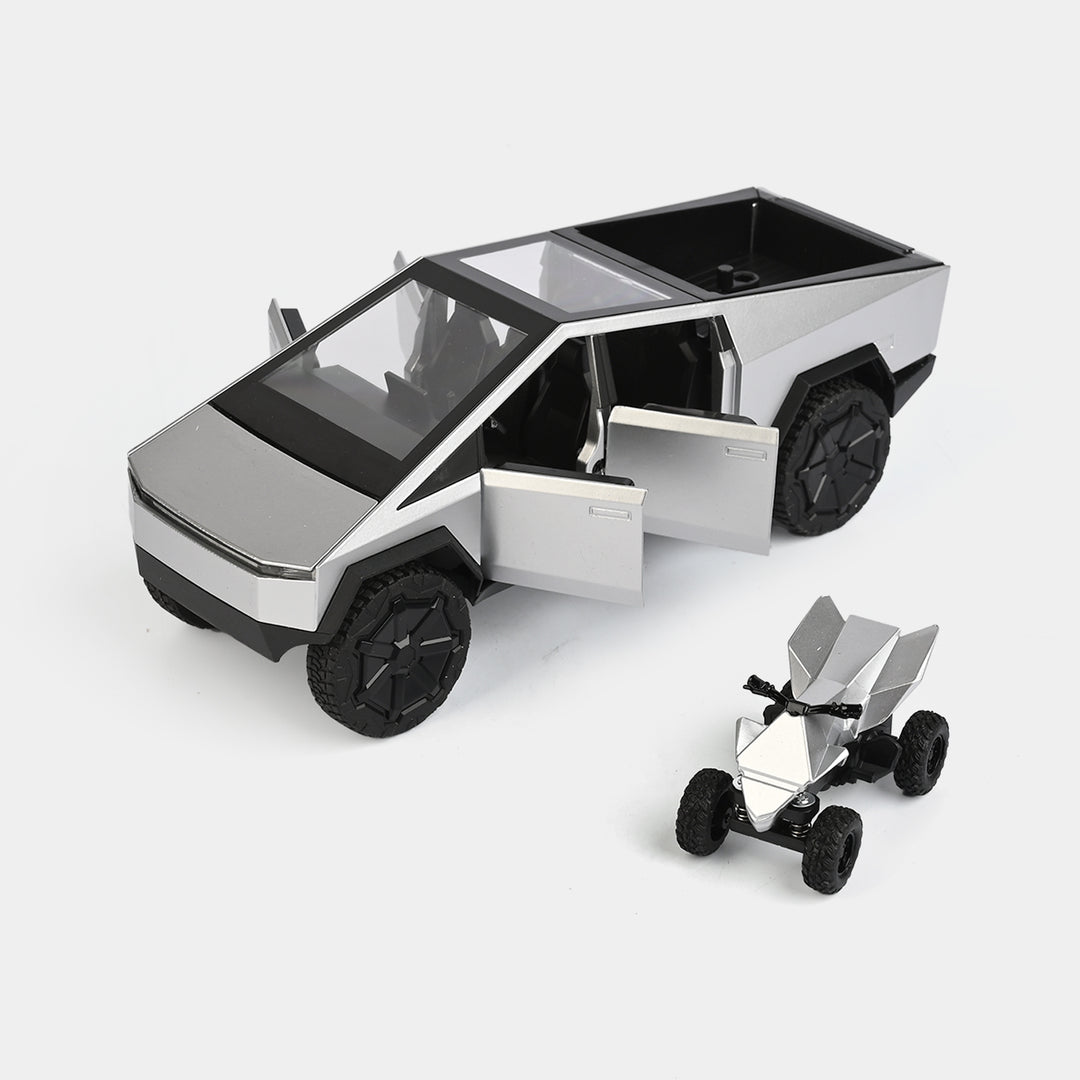 Cybertruck Die-Cast Model Set with Mini Vehicle
