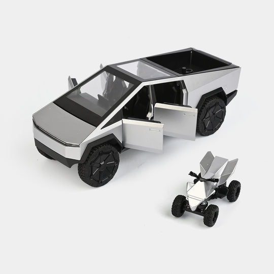 Cybertruck Die-Cast Model Set with Mini Vehicle