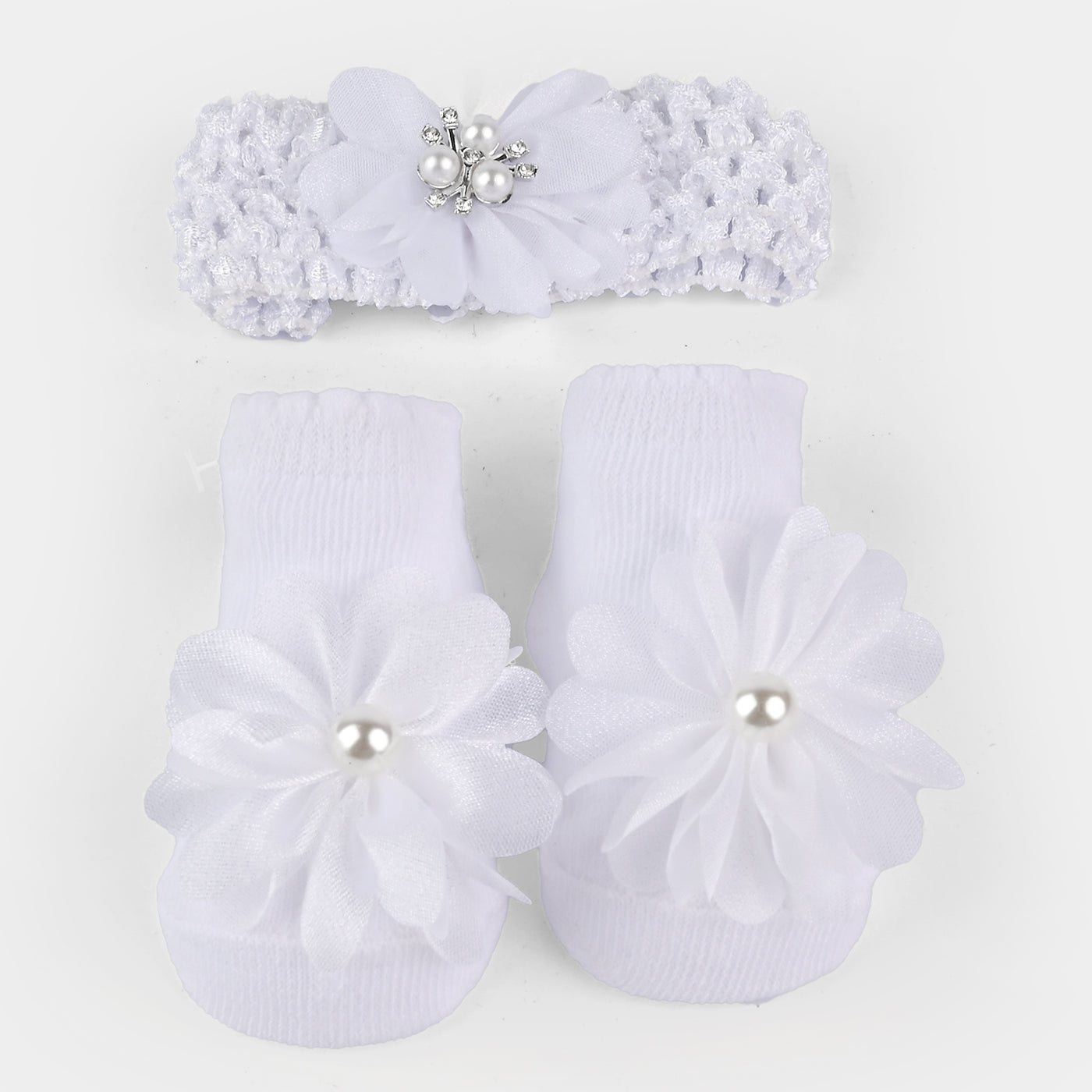 Baby Socks With Head Band 0-9M