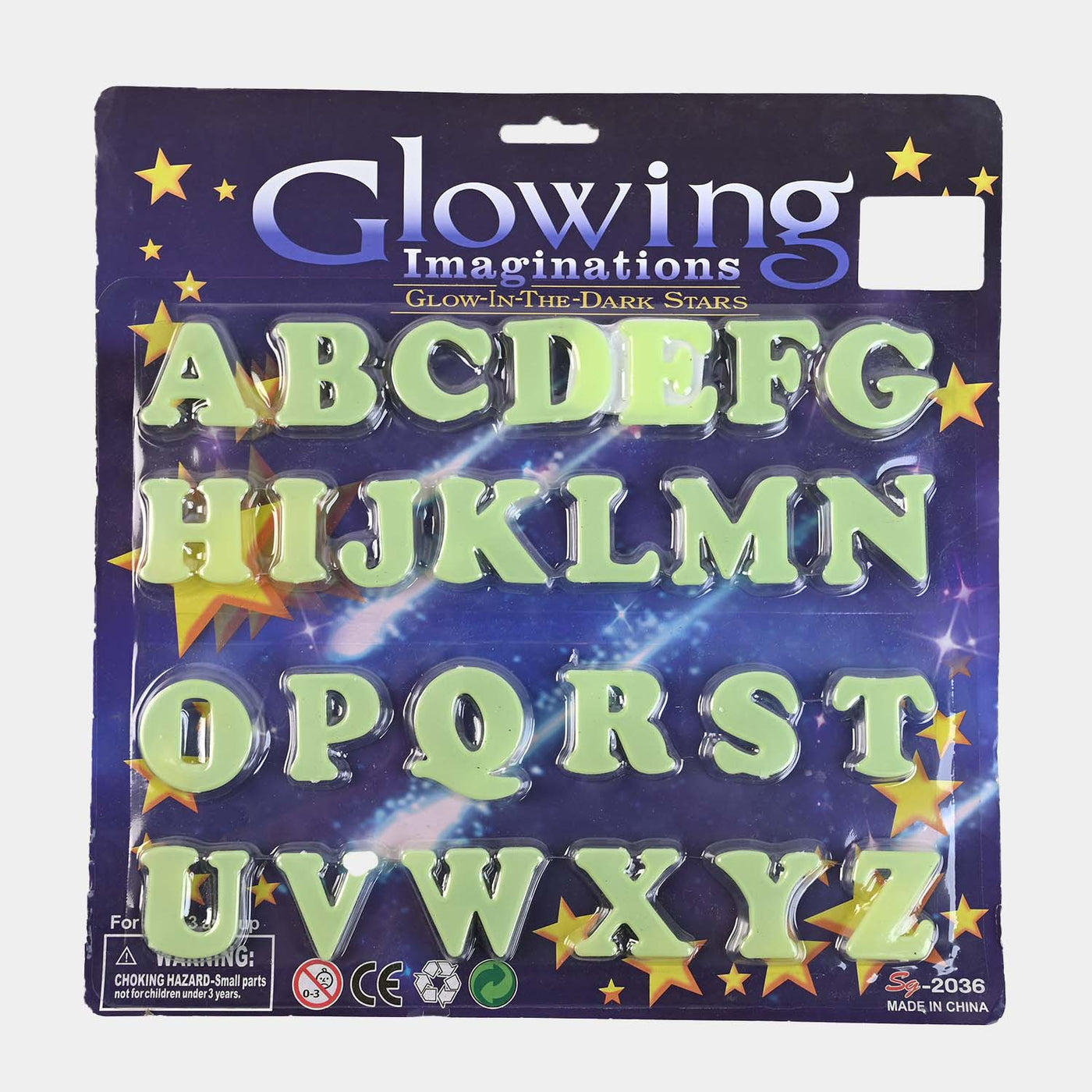 Glowing Alphabet/Numeric Letters