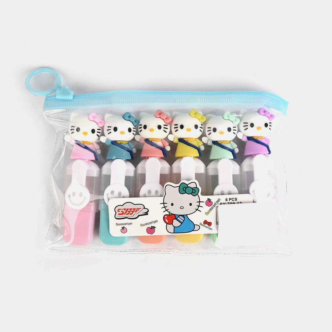 Mini Cartoon Style Highlighter Marker Set