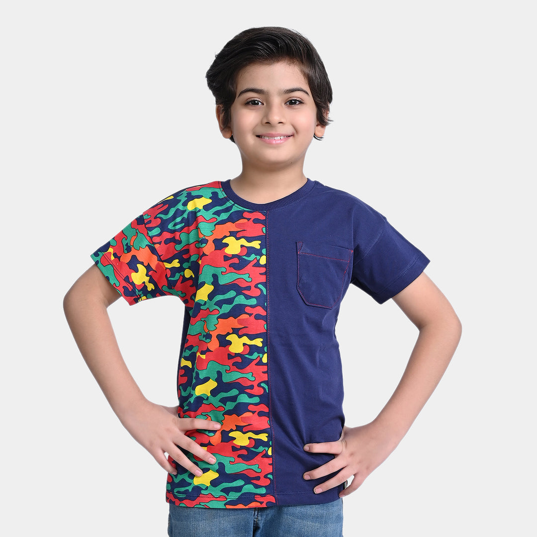 Boys Cotton Jersey T-Shirt H/S My Commando | True Navy