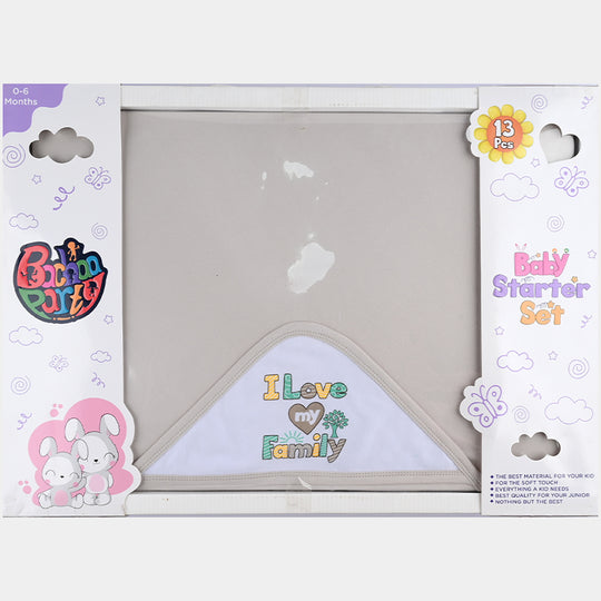 Unisex Newborn Gift Set - Grey 13Pcs