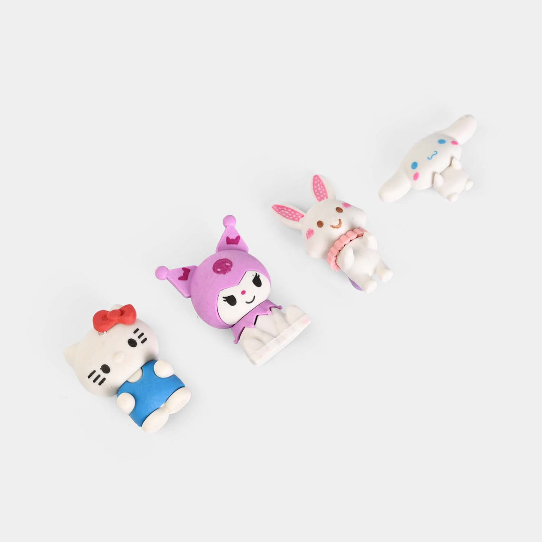 Cute Novelty Stationery Eraser Set