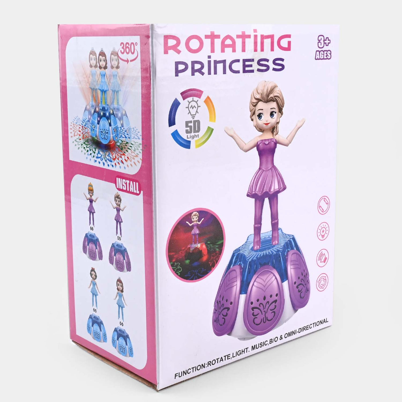 Universal Rotating Princess With Light & Music